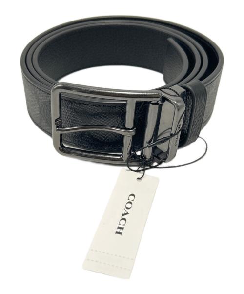中古・古着通販】COACH (コーチ) ベルト ブラック×グレー｜ブランド