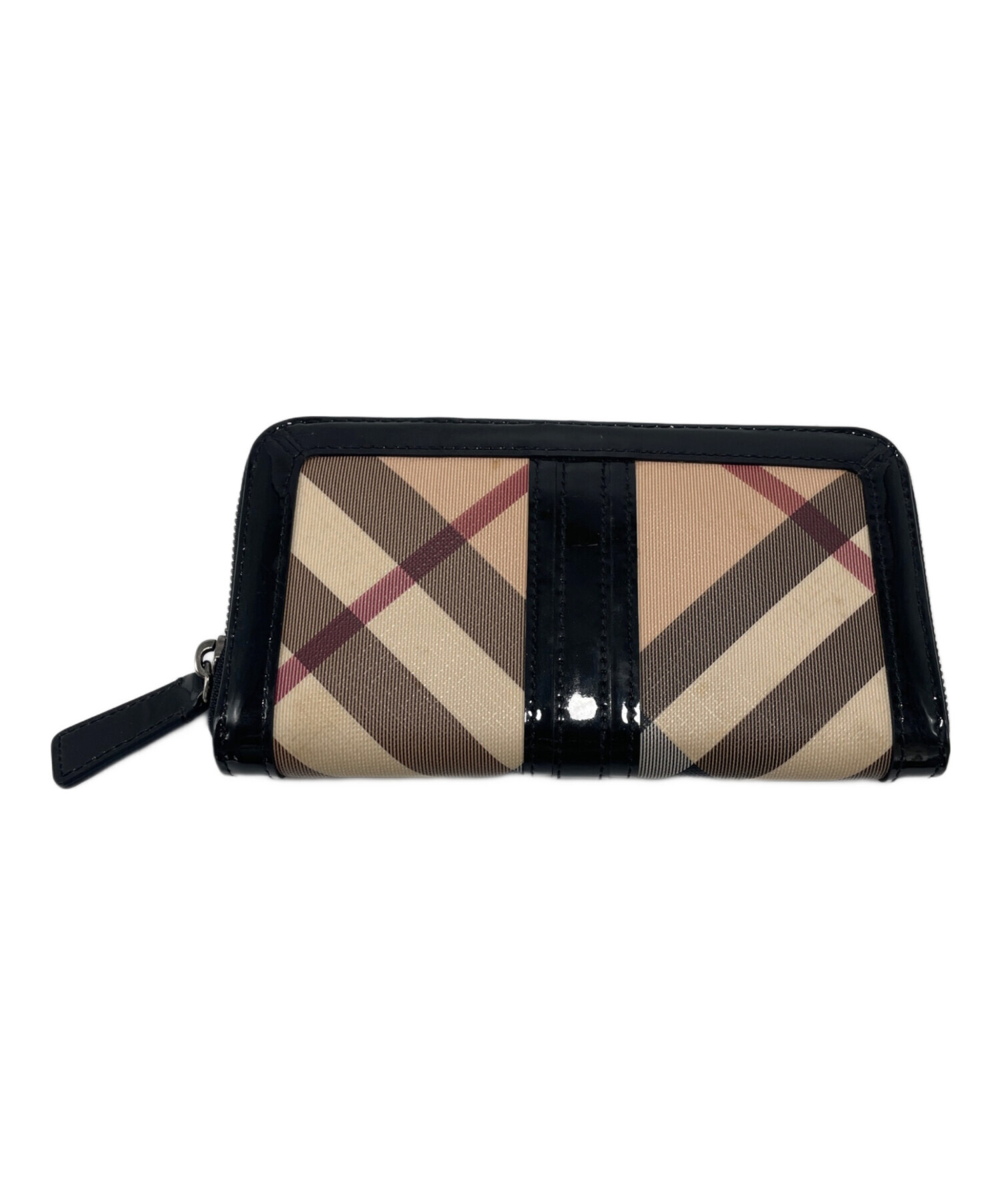 中古・古着通販】BURBERRY (バーバリー) 長財布 ベージュ×ブラック 