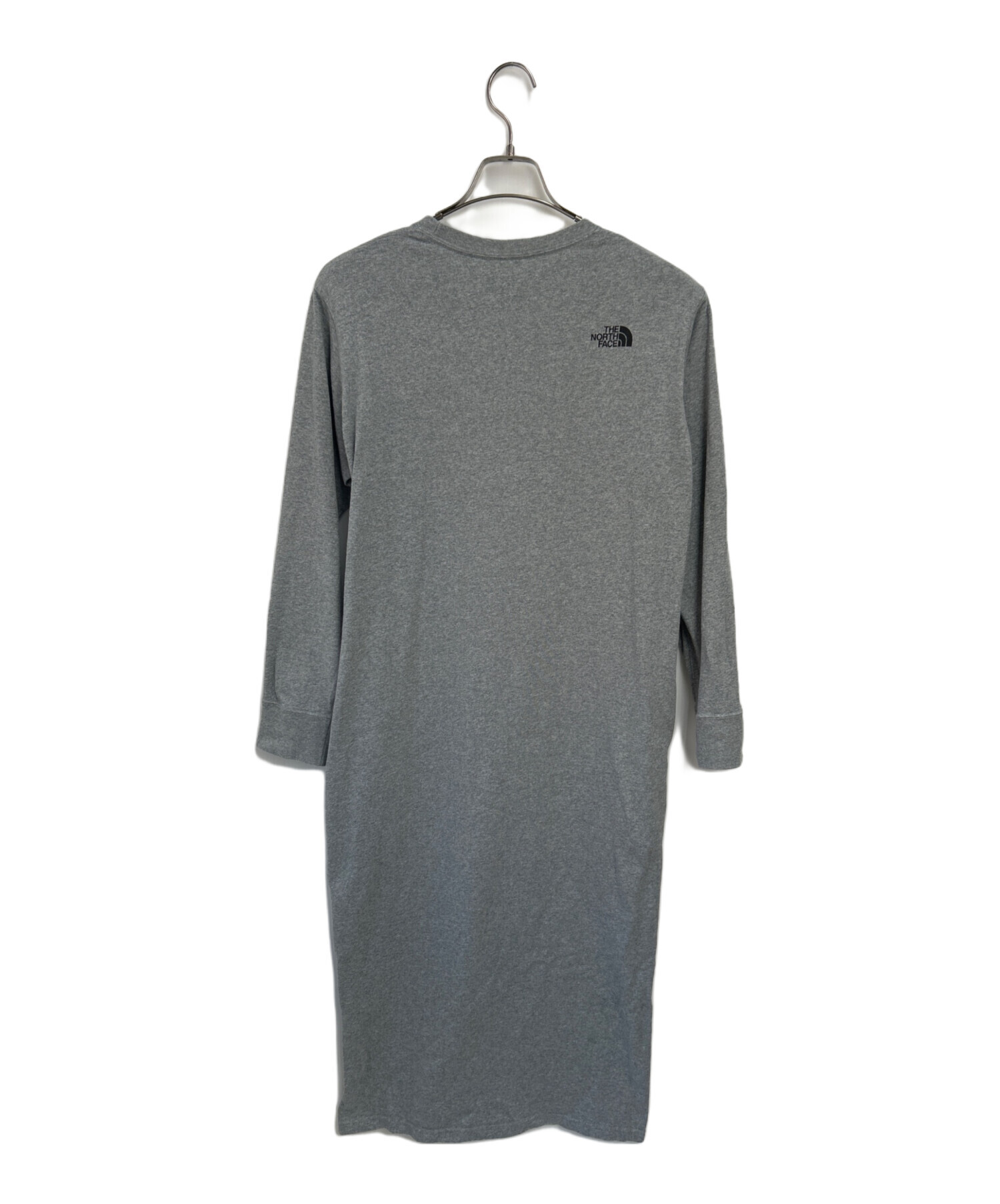 THE NORTH FACE グレージュ 長袖ワンピース SM 中古・古着通販】THE NORTH FACE (ザ ノース フェイス) 長袖ワンピース