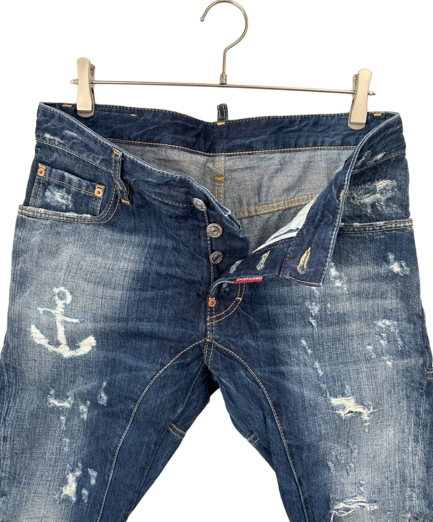 中古・古着通販】DSQUARED2 (ディースクエアード) ダメージ加工デニム