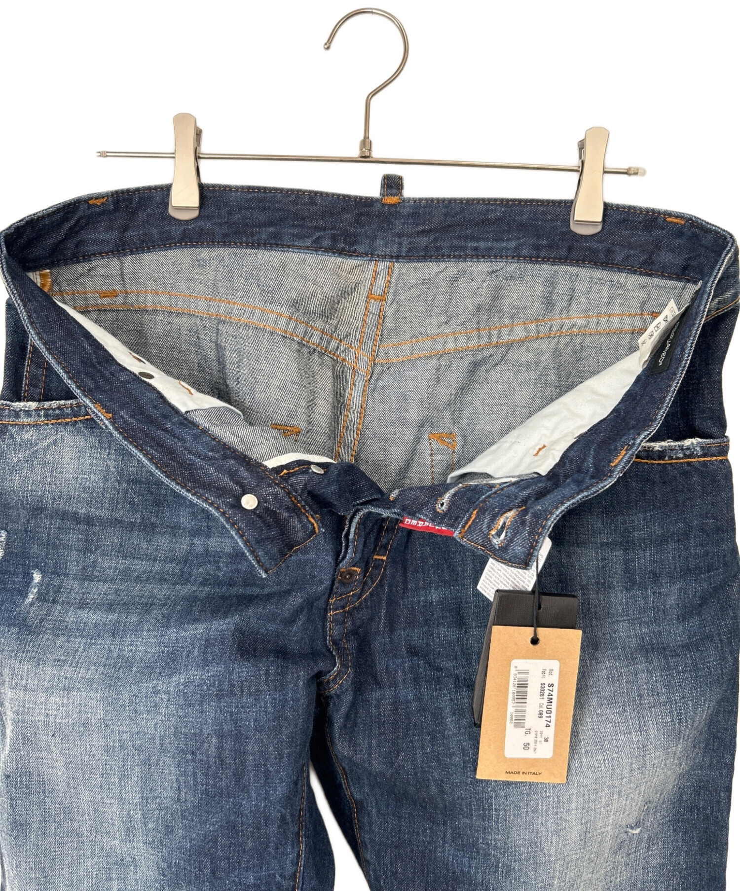 中古・古着通販】DSQUARED2 (ディースクエアード) デニムハーフパンツ
