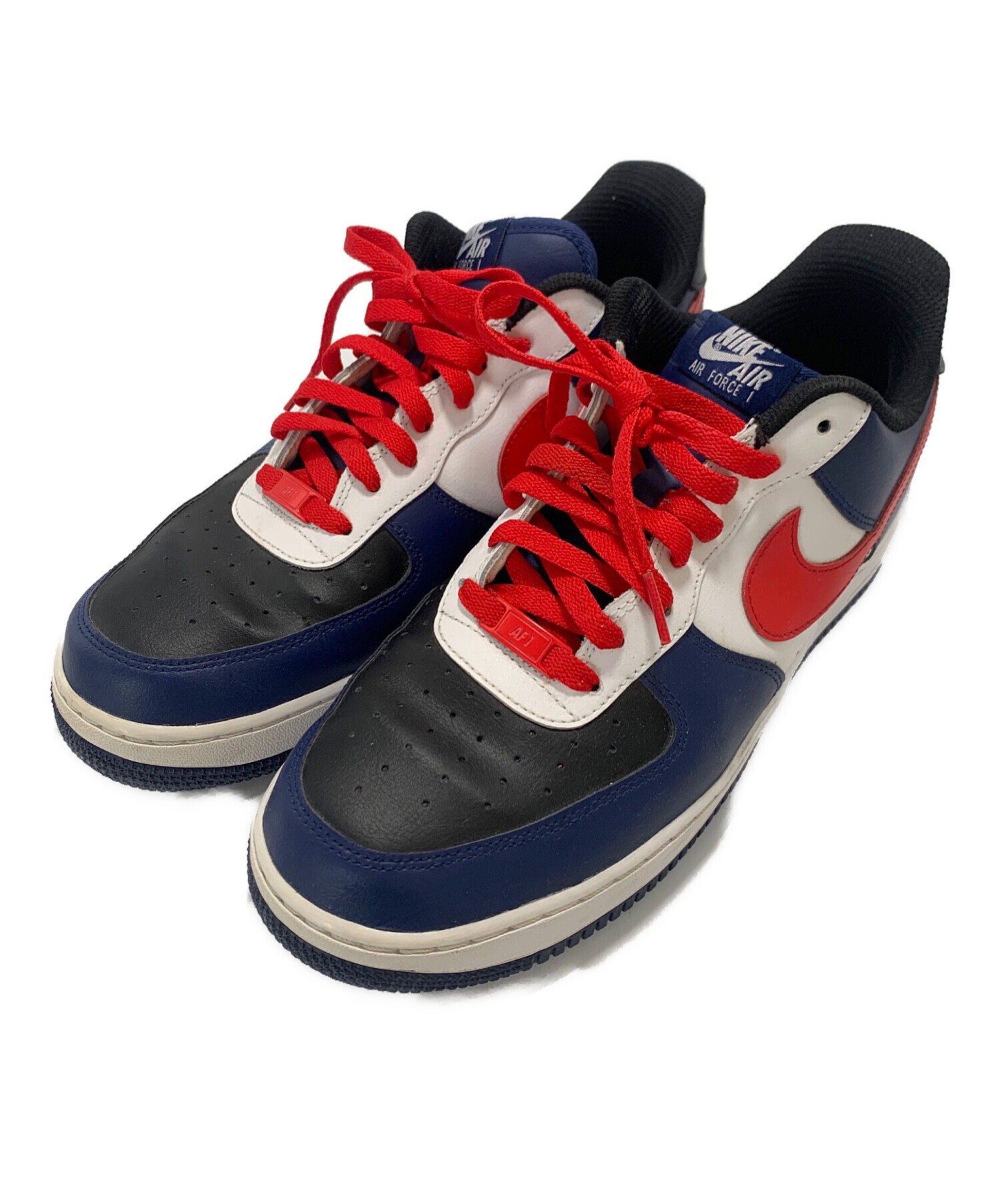 中古・古着通販】NIKE (ナイキ) AIR FORCE 1 LOW ネイビー×レッド 