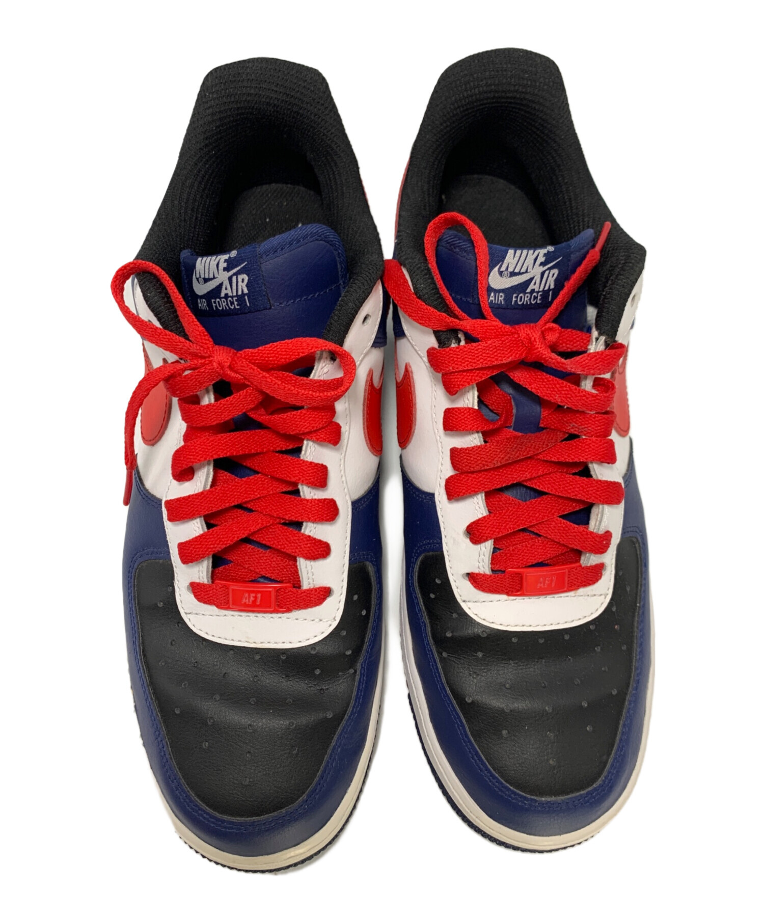 中古・古着通販】NIKE (ナイキ) AIR FORCE 1 LOW ネイビー×レッド 