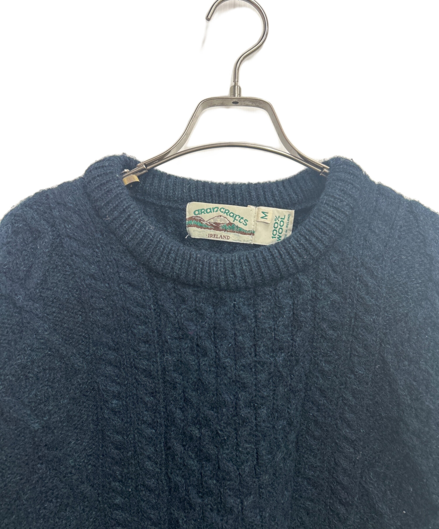 中古・古着通販】arancrafts (アランクラフト) 厚手ニット ブルー 