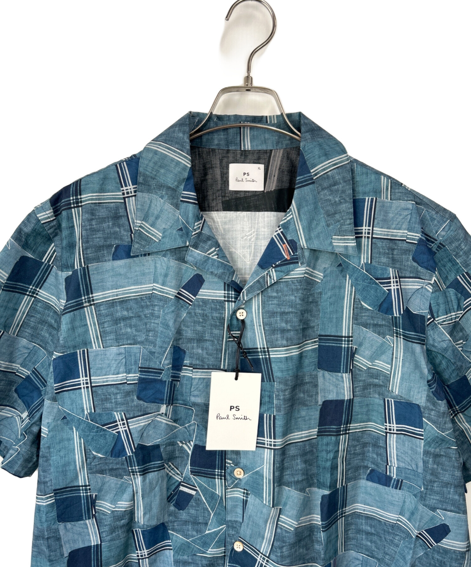 k) PS Paul Smith ポールスミス 半袖 花柄 シャツ メンズ M ライト