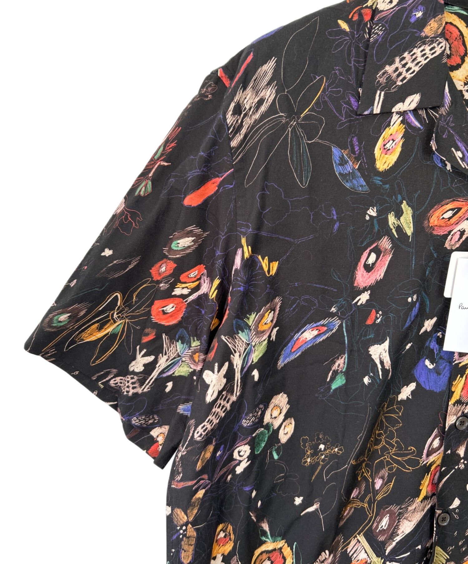 中古・古着通販】PAUL SMITH (ポールスミス) 半袖シャツ ブラック
