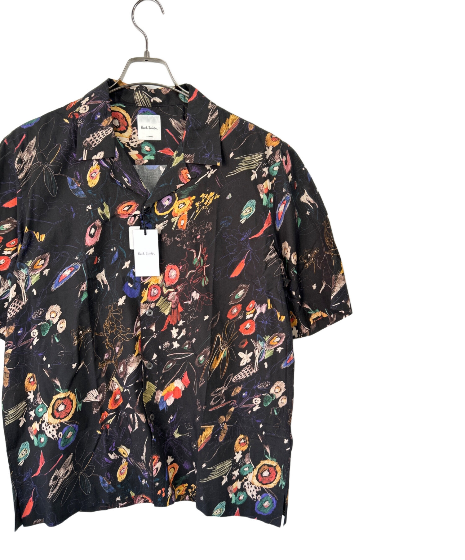 中古・古着通販】PAUL SMITH (ポールスミス) 半袖シャツ ブラック