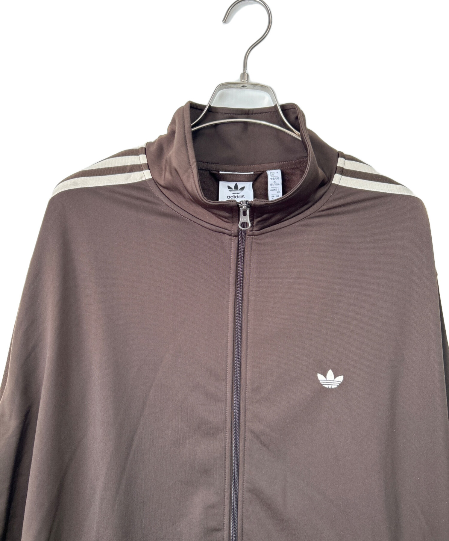 ☆0384_5 adidas トラックジャケット レトロ ブラウン/ホワイト 0384 adidas トラックジャケット レトロ ブラウン/ホワイト S〜 0384