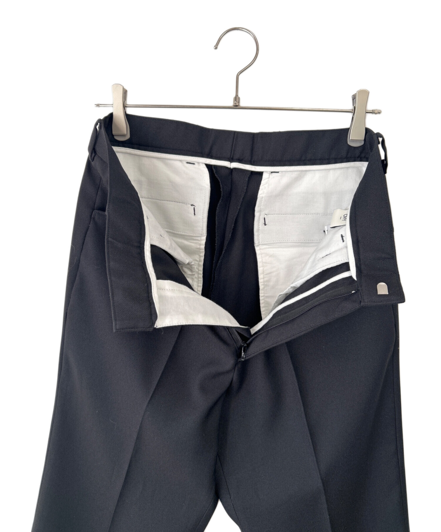 再値下げ！！　OVY 黒 スラックス Lサイズ　新品・未使用 中古・古着通販】OVY (オヴィー) スラックス ブラック サイズ:M