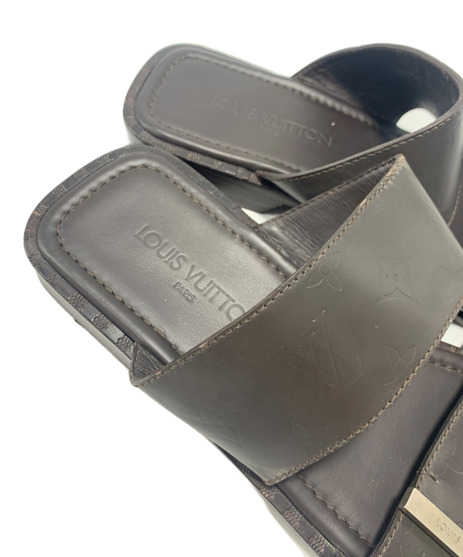 中古・古着通販】LOUIS VUITTON (ルイ ヴィトン) サンダル ブラウン