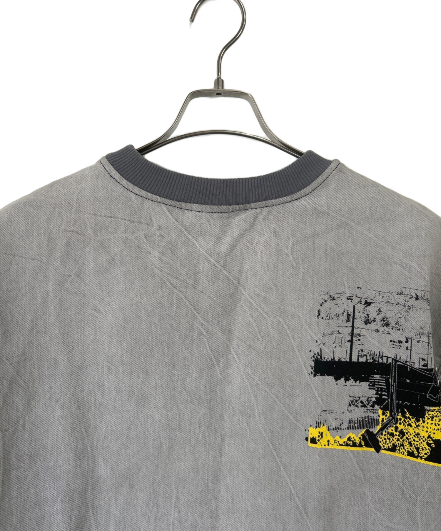 中古・古着通販】ZARA (ザラ) 半袖スウェット グレー サイズ:USA M 