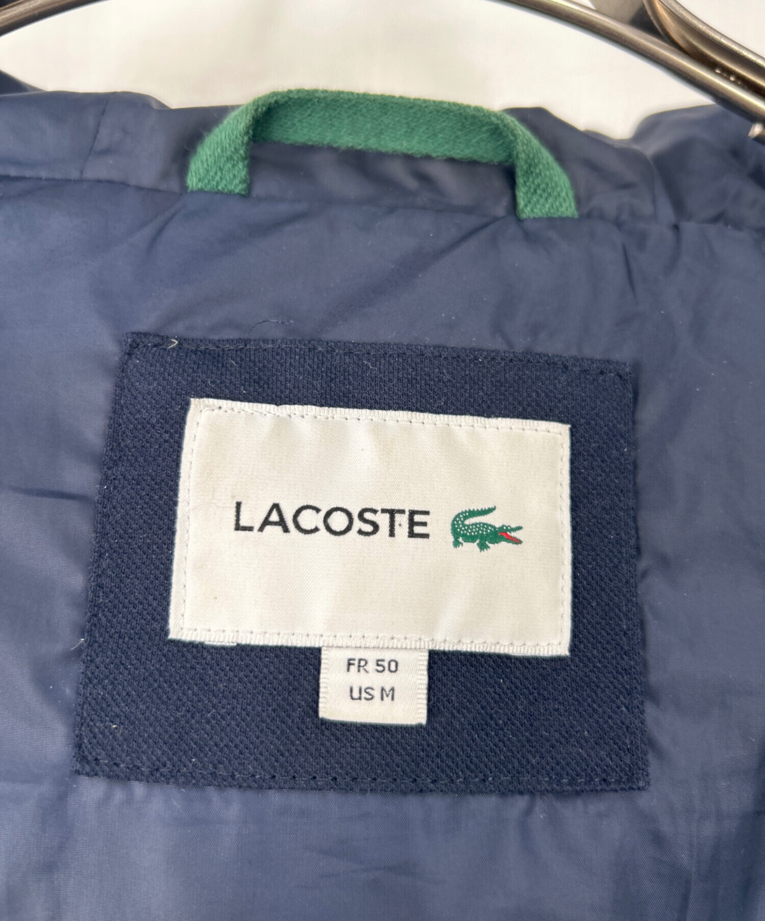 中古・古着通販】LACOSTE (ラコステ) ダウンジャケット ネイビー