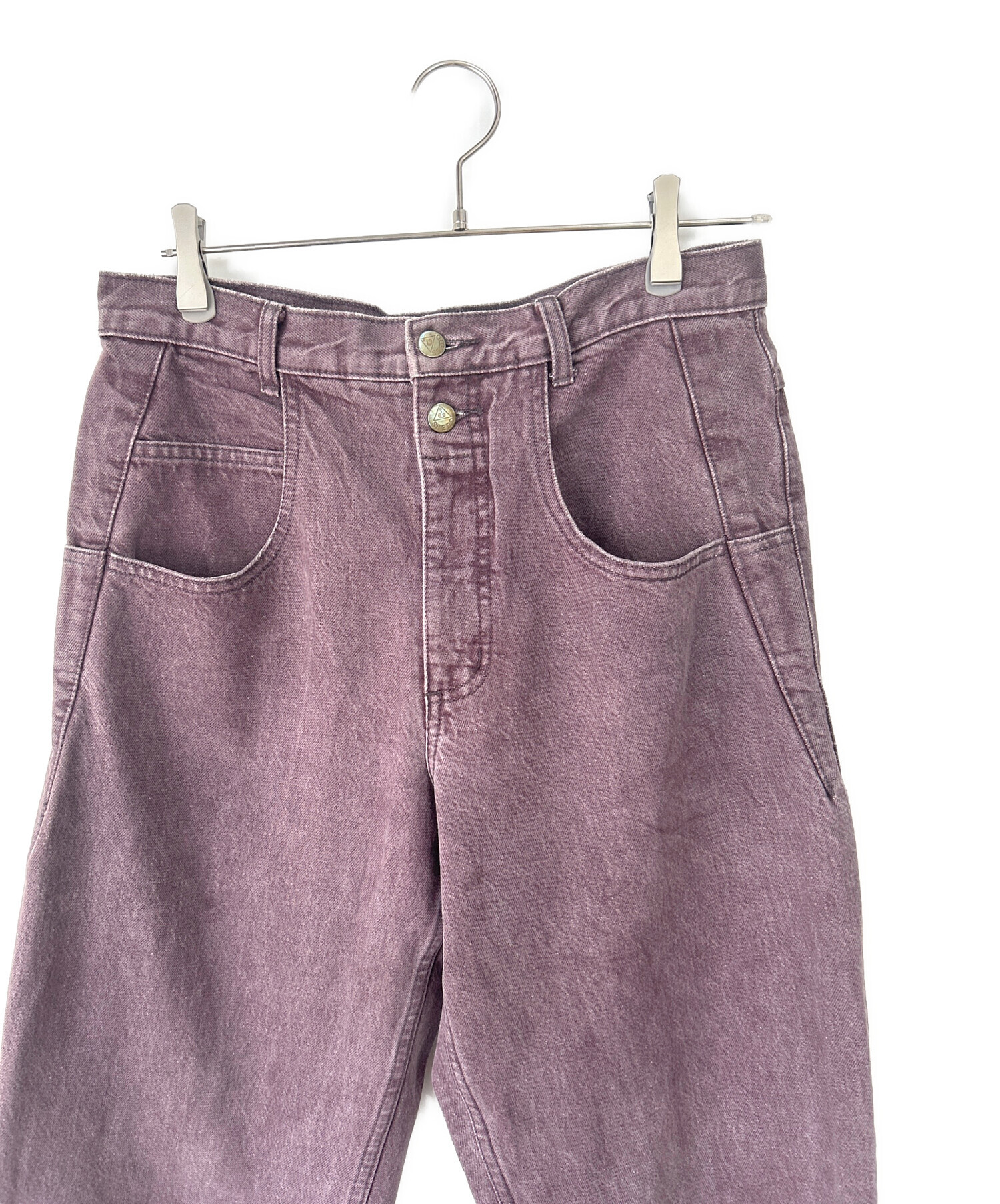 中古・古着通販】GUESS (ゲス) バギーデニムパンツ パープル サイズ