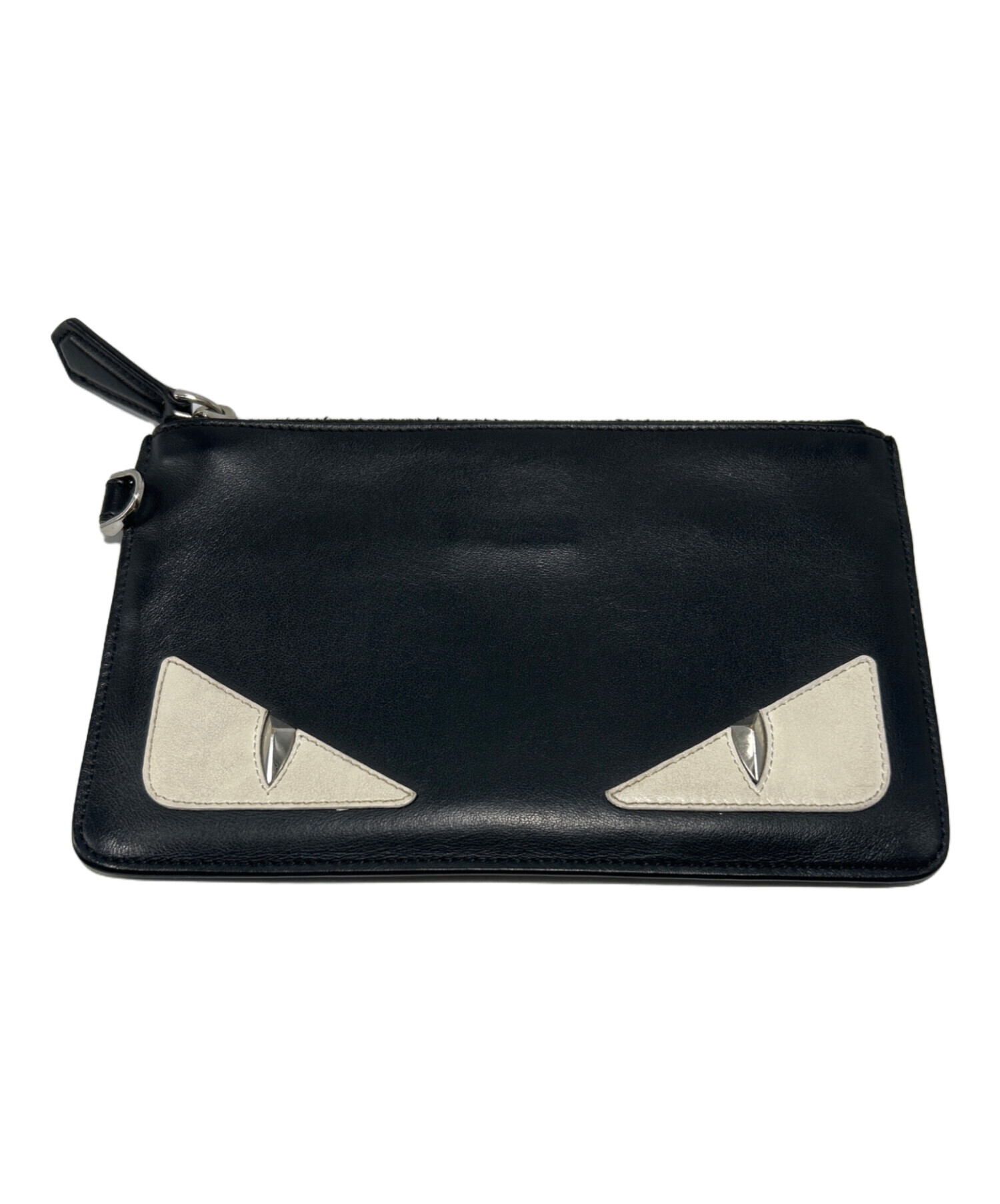 中古・古着通販】FENDI (フェンディ) レザーポーチ ブラック｜ブランド