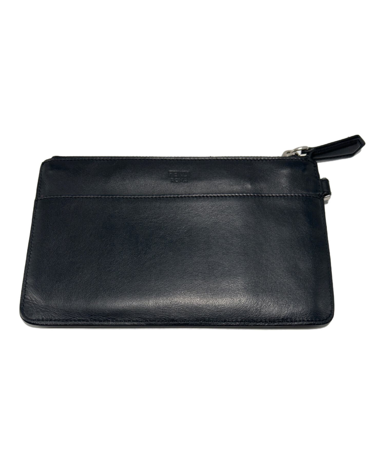 中古・古着通販】FENDI (フェンディ) レザーポーチ ブラック｜ブランド