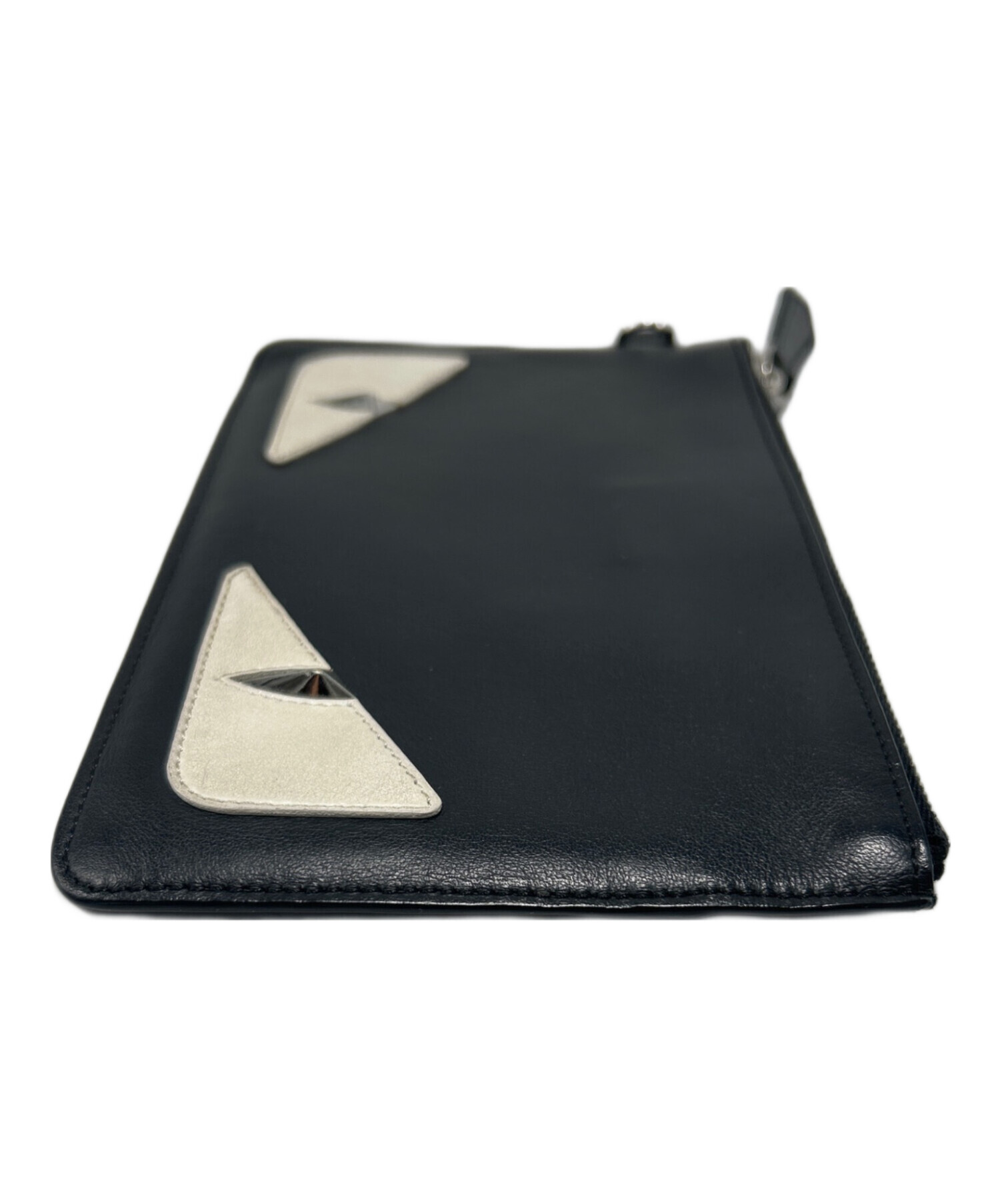 中古・古着通販】FENDI (フェンディ) レザーポーチ ブラック｜ブランド