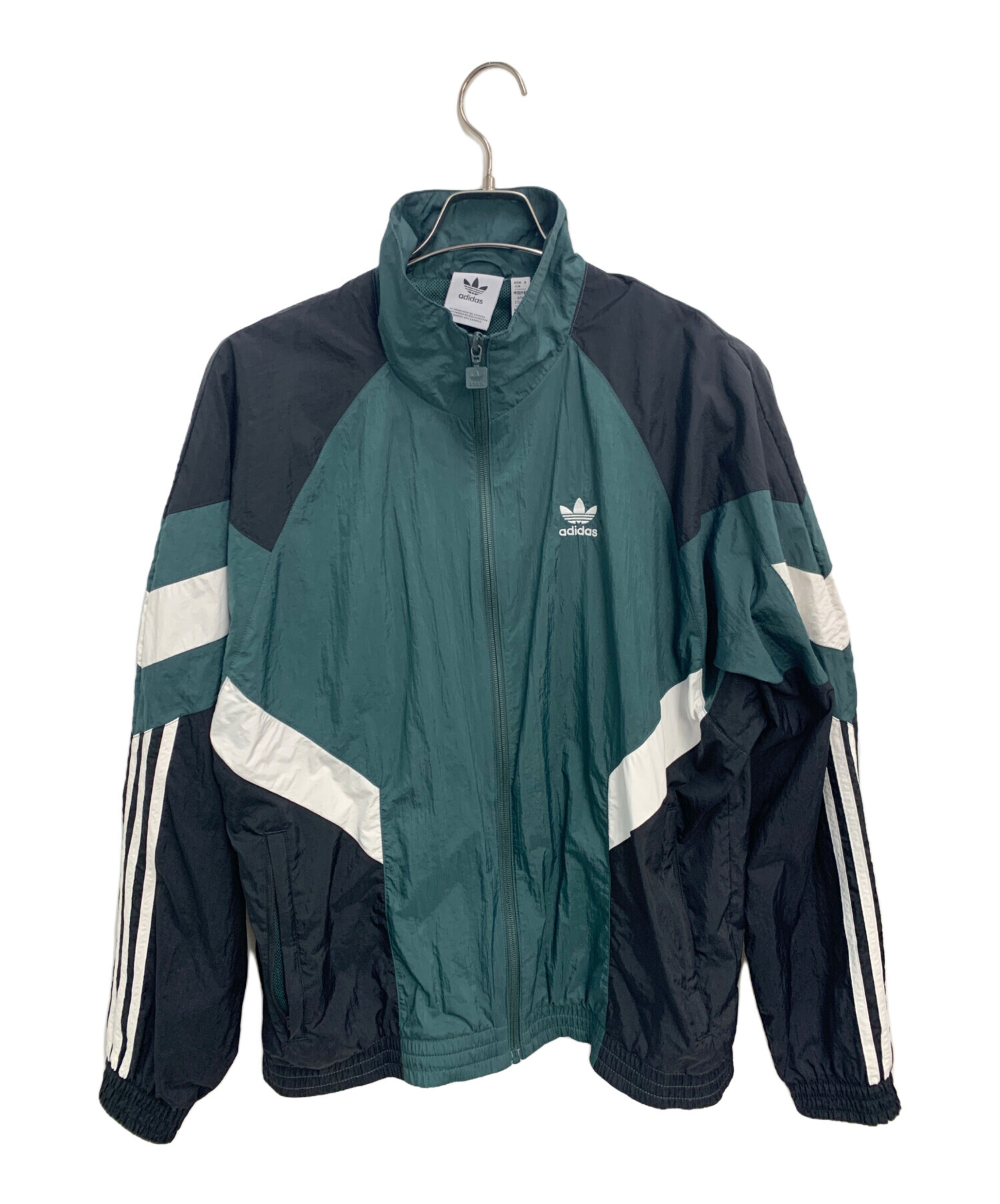 中古・古着通販】adidas (アディダス) ブルゾン グリーン×ブラック