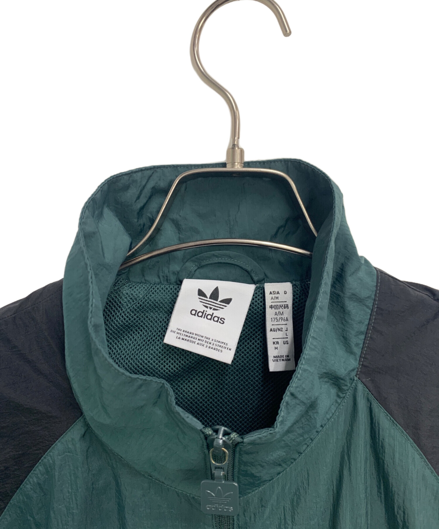 中古・古着通販】adidas (アディダス) ブルゾン グリーン×ブラック