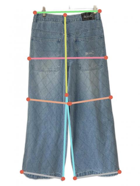 中古・古着通販】BLESSU (ブレスユー) デニムパンツ インディゴ サイズ