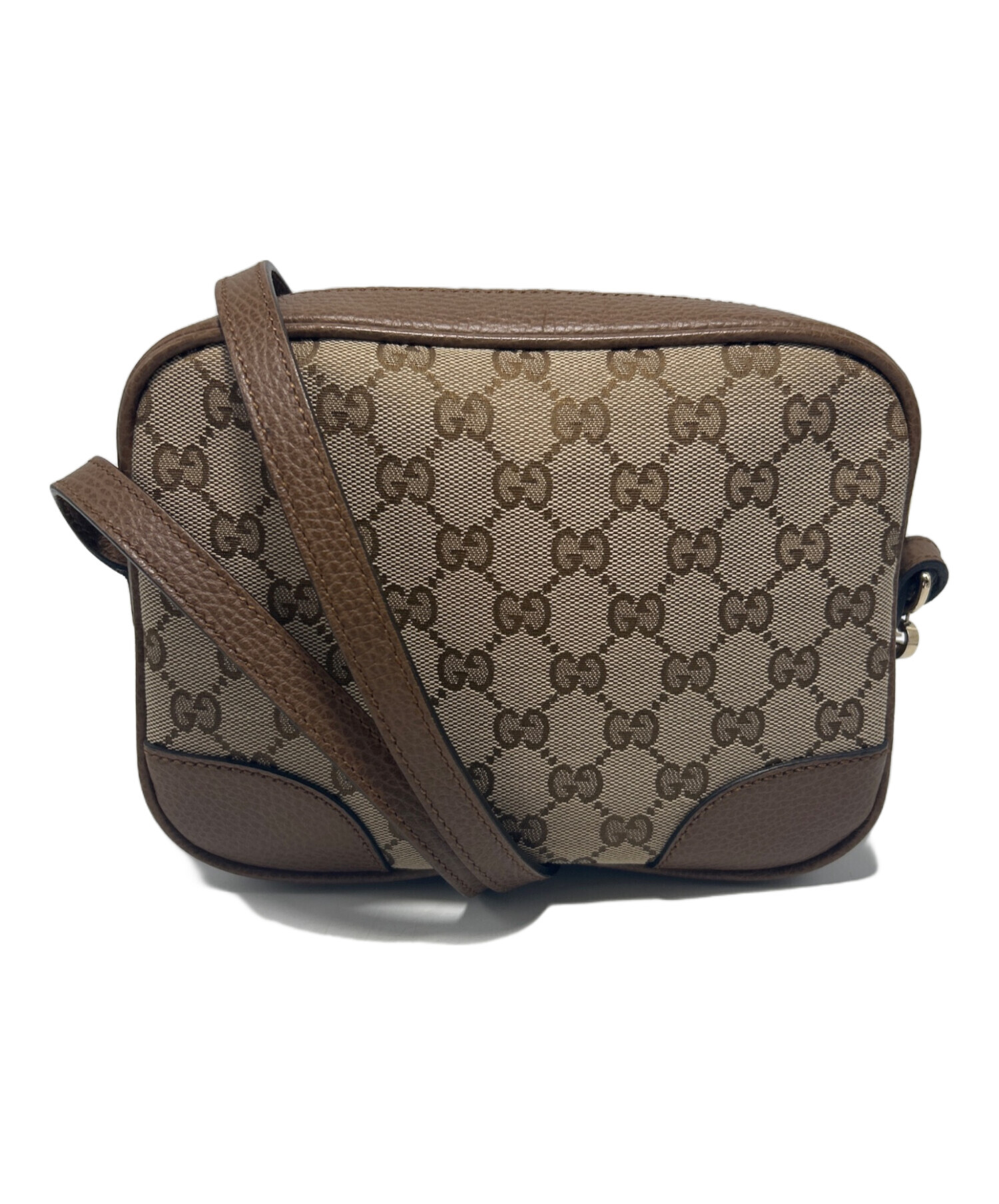 Gucci ブラウンレザー ショルダーバッグ 中古・古着通販】GUCCI (グッチ) ショルダーバッグ ブラウン｜ブランド
