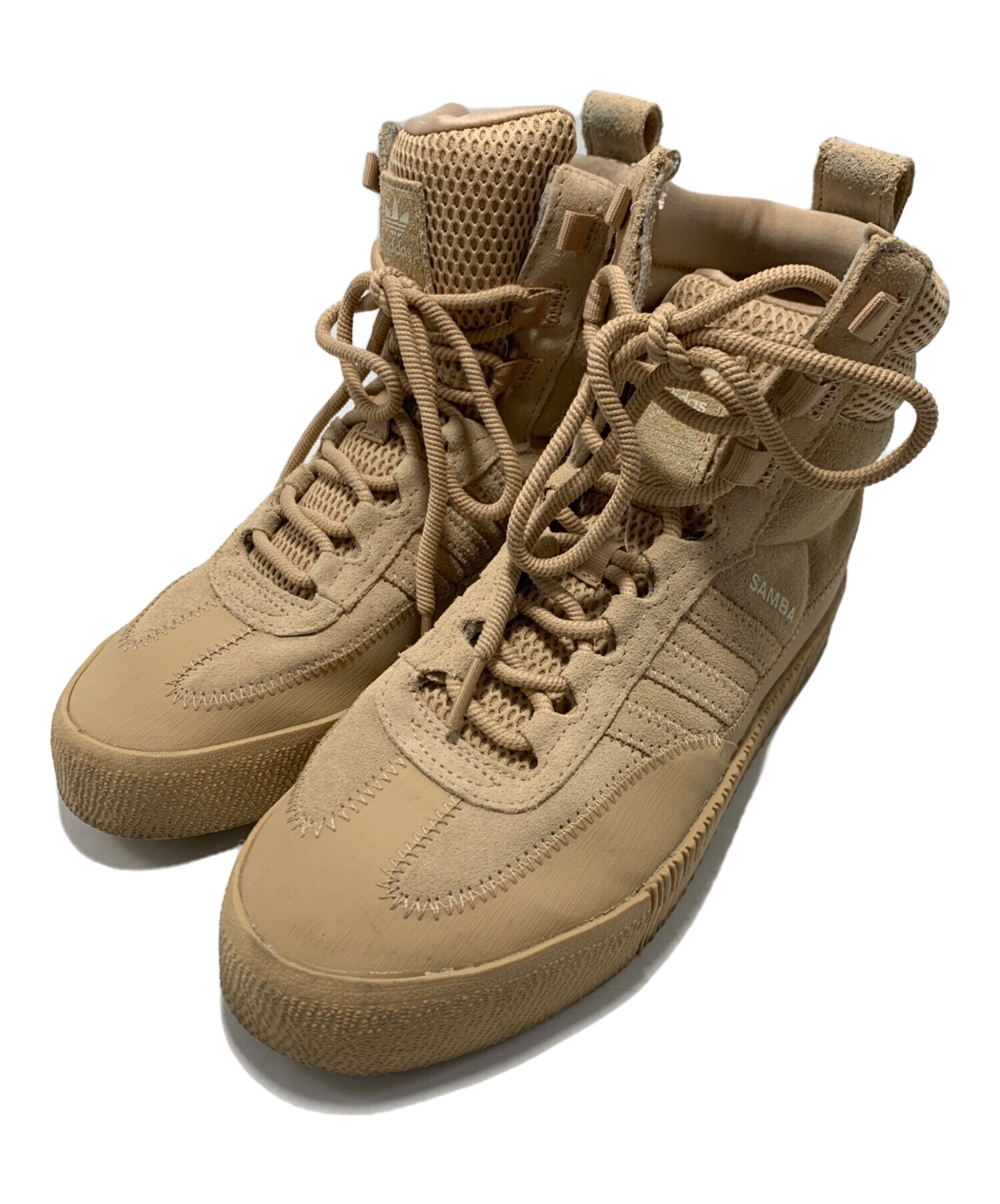 中古・古着通販】adidas (アディダス) ハイカットスニーカー ベージュ