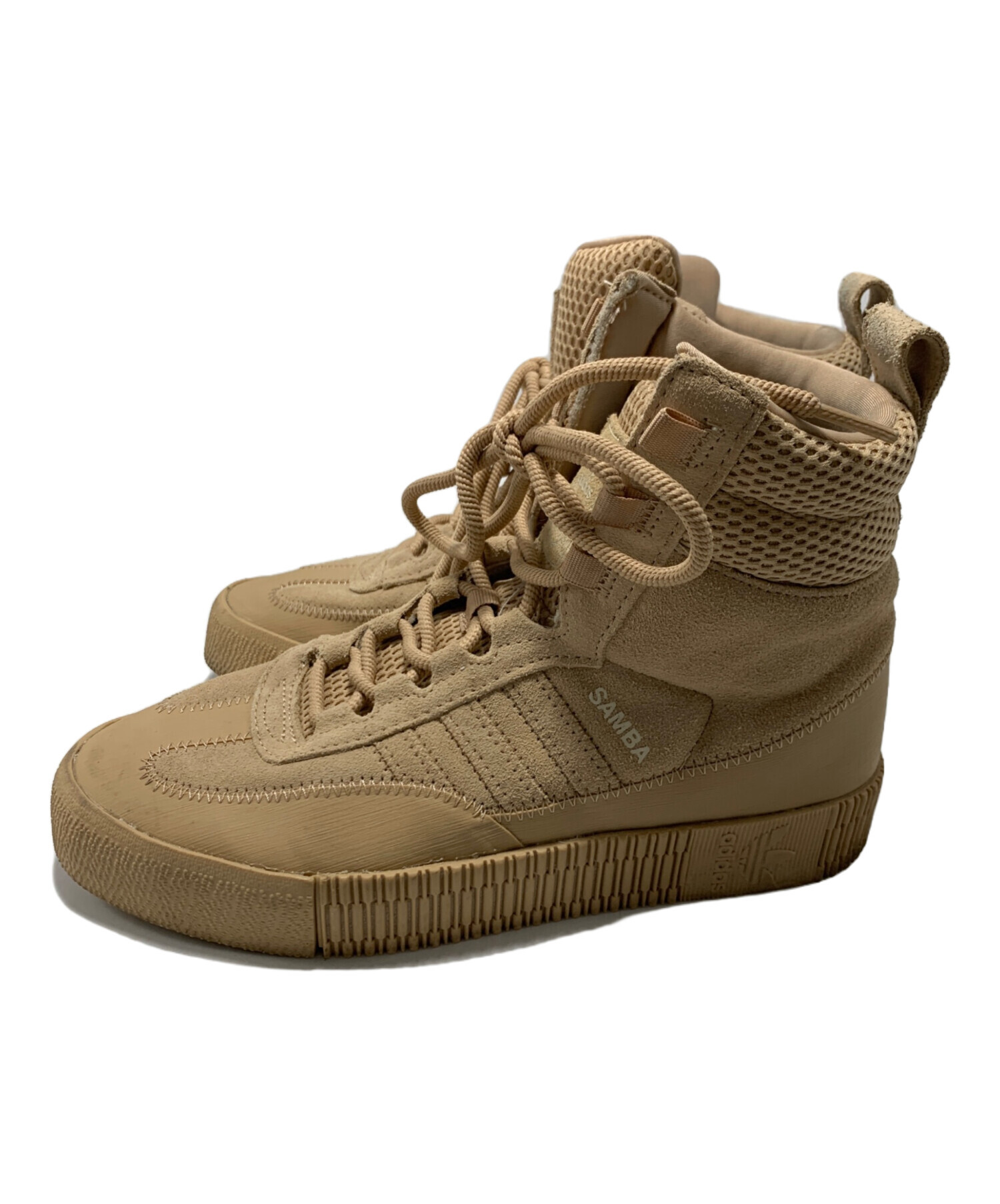 Jeremyscott&adidasハイカットスニーカー ベージュ 中古・古着通販】adidas (アディダス) ハイカットスニーカー ベージュ
