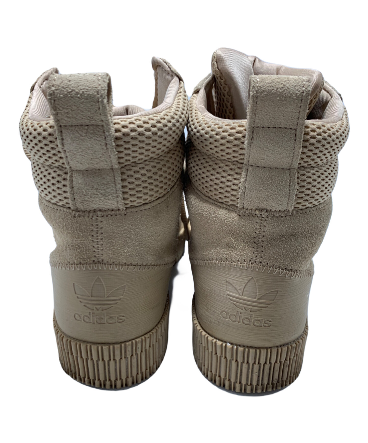 中古・古着通販】adidas (アディダス) ハイカットスニーカー ベージュ