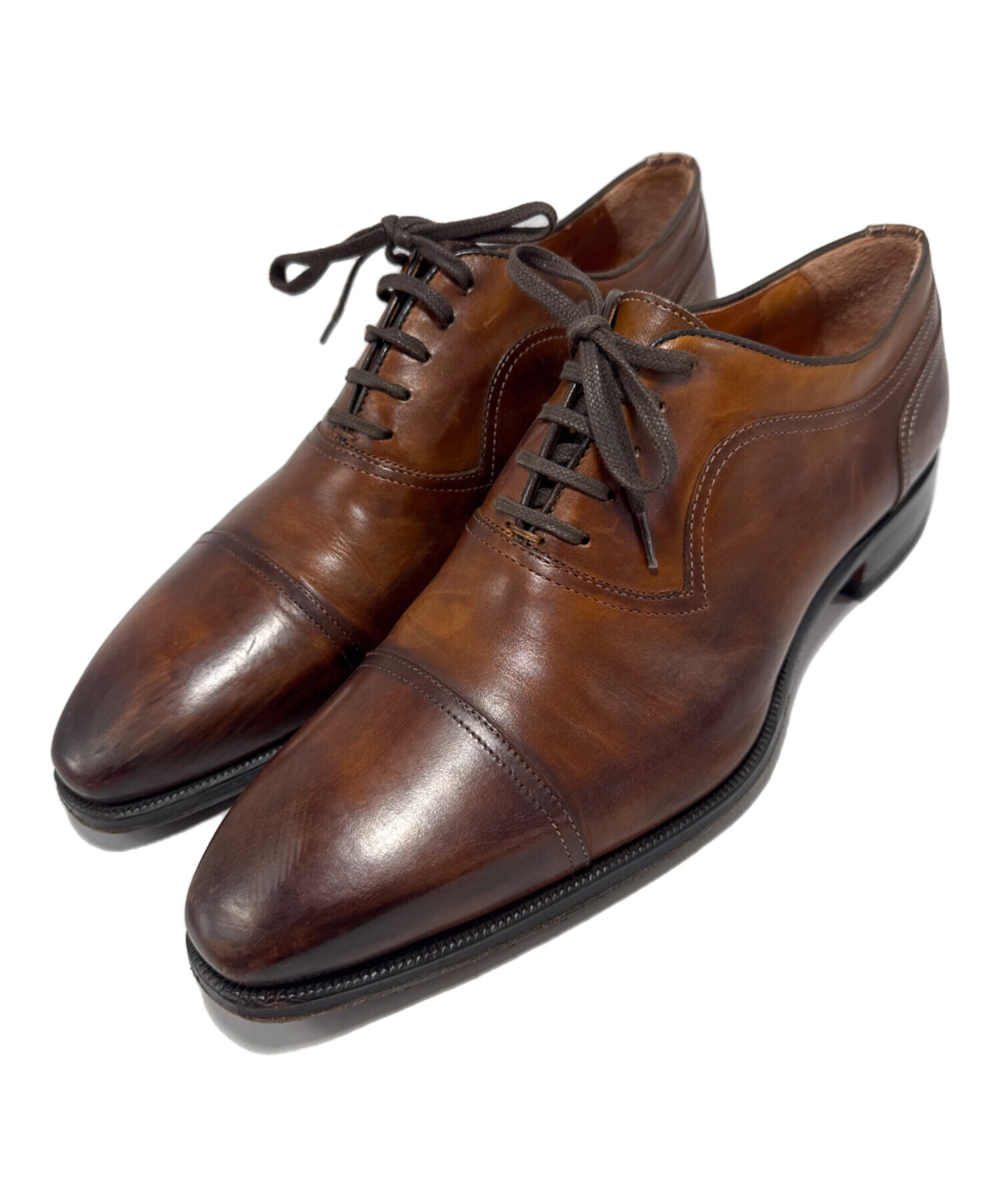 中古・古着通販】LOBB′S (ロブス) ストレートチップシューズ ブラウン 