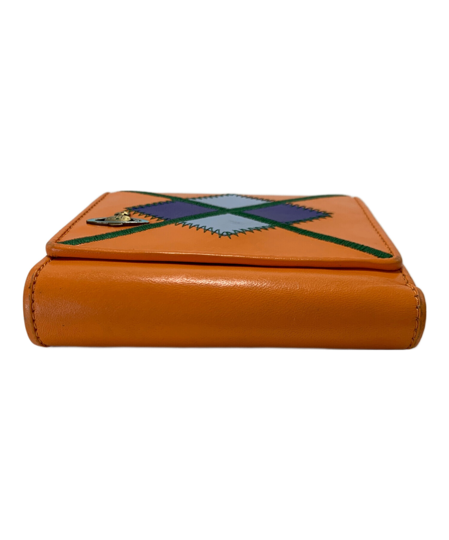 限定価格！【新品】ヴィヴィアンウエストウッド エナメルオレンジ 財布 本物 Vivienne Westwood（ヴィヴィアンウエストウッド） 財布 レディース