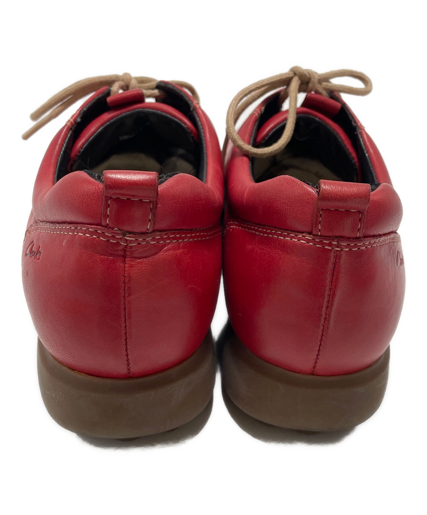 中古・古着通販】CLARKS (クラークス) シューズ レッド サイズ:4 1/2