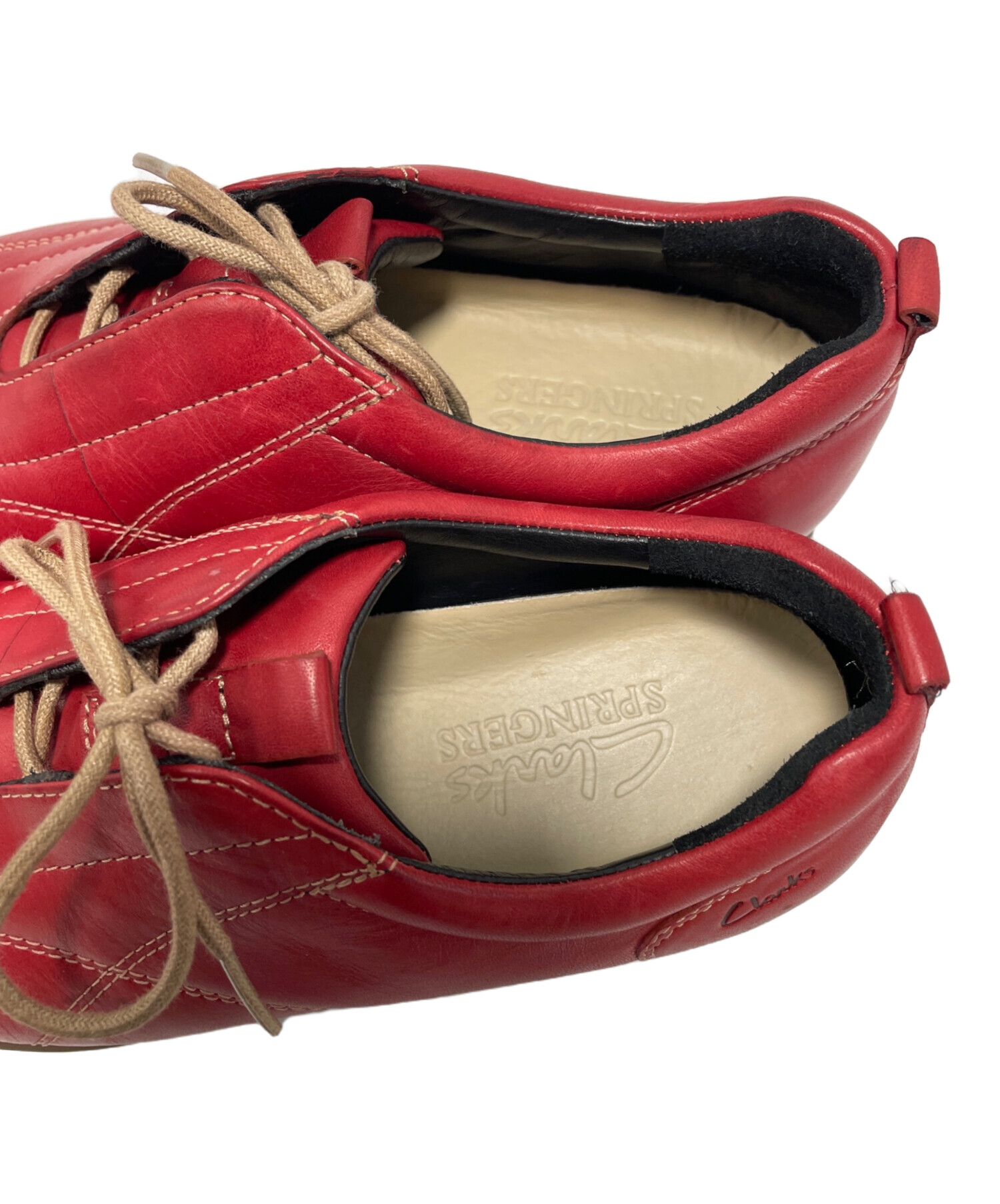 中古・古着通販】CLARKS (クラークス) シューズ レッド サイズ:4 1/2