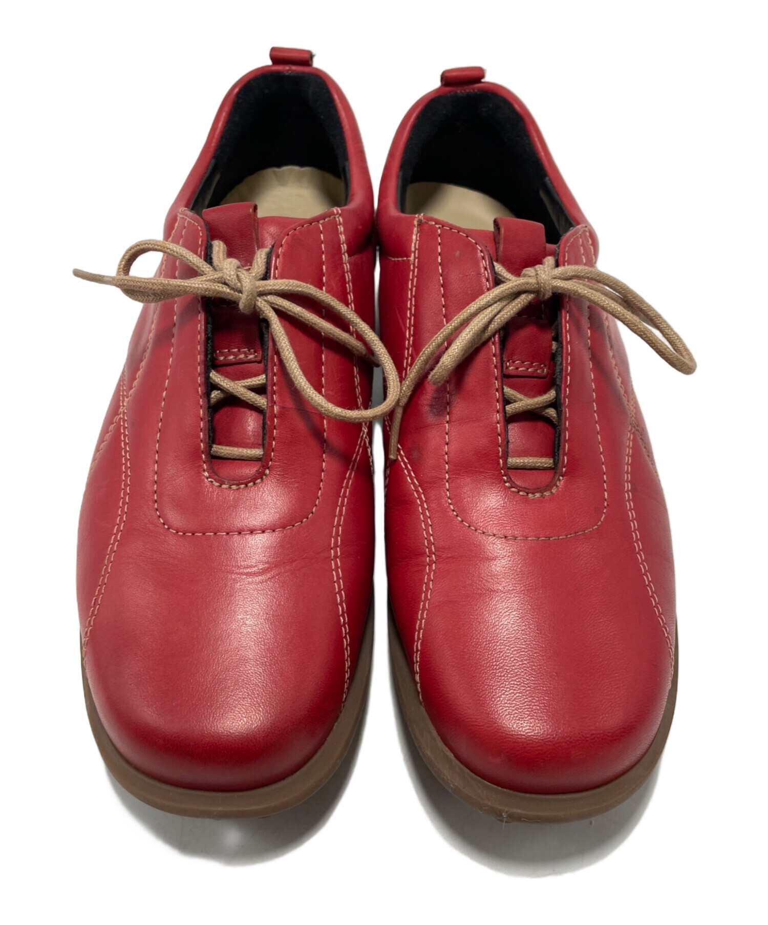 中古・古着通販】CLARKS (クラークス) シューズ レッド サイズ:4 1/2