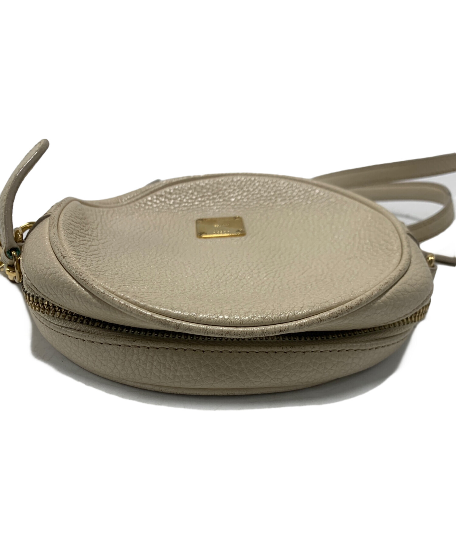 MCM エムシーエム ショルダーバッグ  ベージュ 【古着】【中古】【送料無料】 中古・古着通販】MCM (エムシーエム) タッセルチャーム付ショルダー