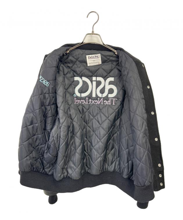 中古・古着通販】DELONG (-) 切替レザースタジャン ブラック サイズ:48