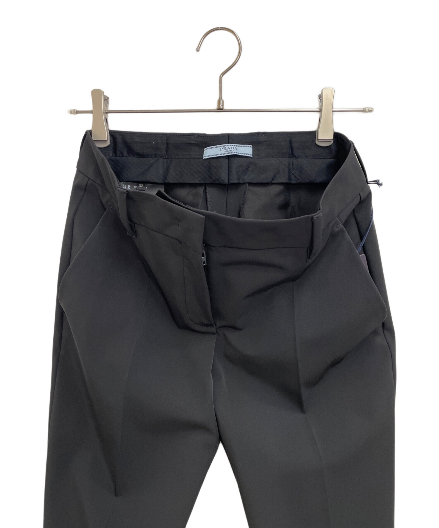 中古・古着通販】PRADA (プラダ) パンツ ブラック サイズ:38 未使用品 