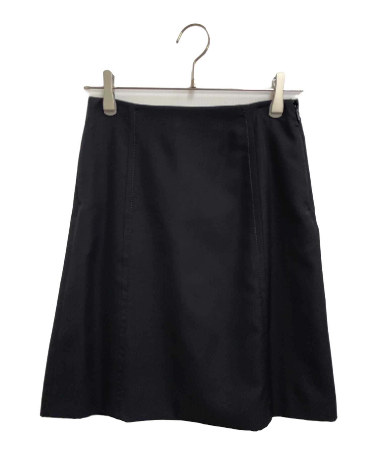 PRADA スカート 42 中古・古着通販】PRADA (プラダ) スカート ブラック サイズ:38