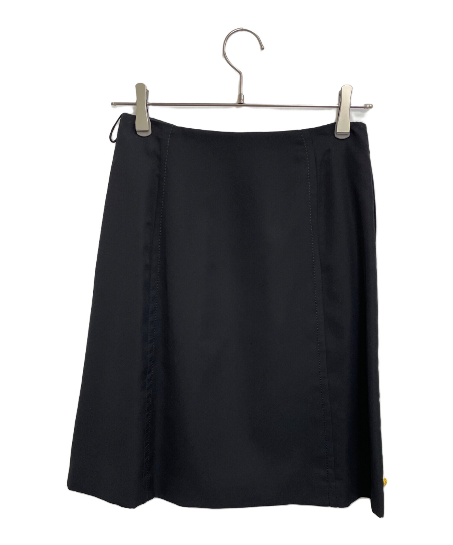 中古・古着通販】PRADA (プラダ) スカート ブラック サイズ:38 中古・古着通販】PRADA (プラダ) スカート ブラック サイズ:38