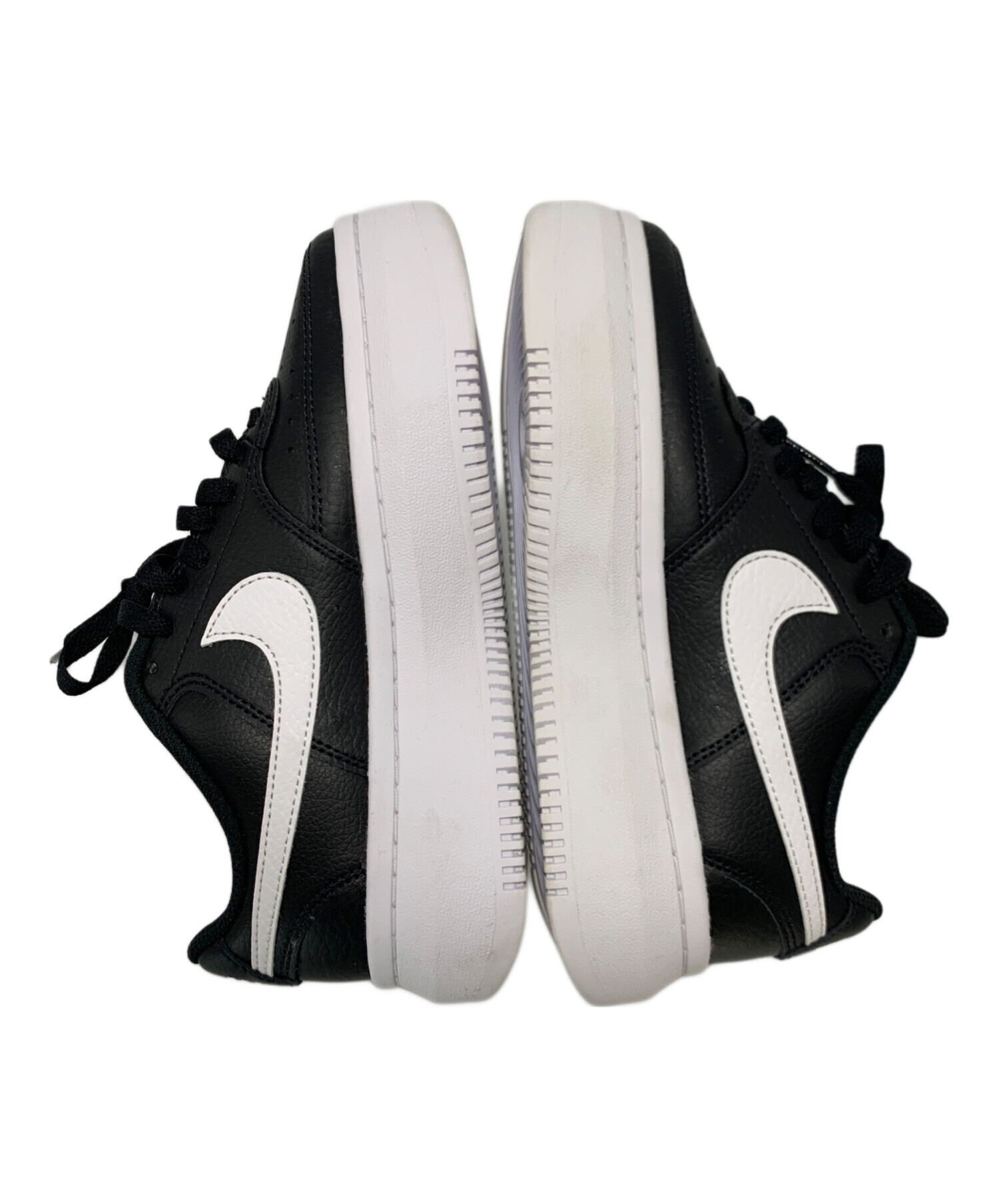 中古・古着通販】NIKE (ナイキ) 厚底スニーカー ブラック×ホワイト 
