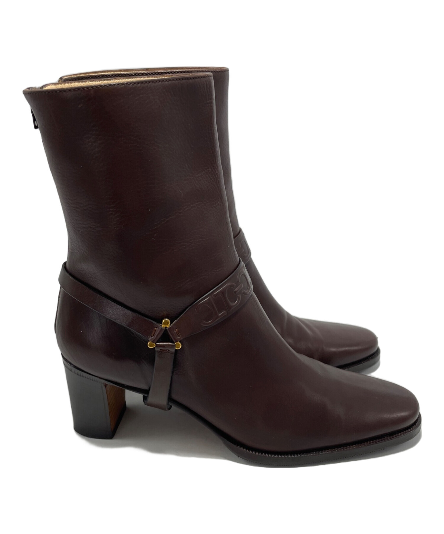 【TANINO CRISCI 】ブラウン ローファーとショートブーツ２点 中古・古着通販】TANINO CRISCI (タニノクリスチー) ショートブーツ