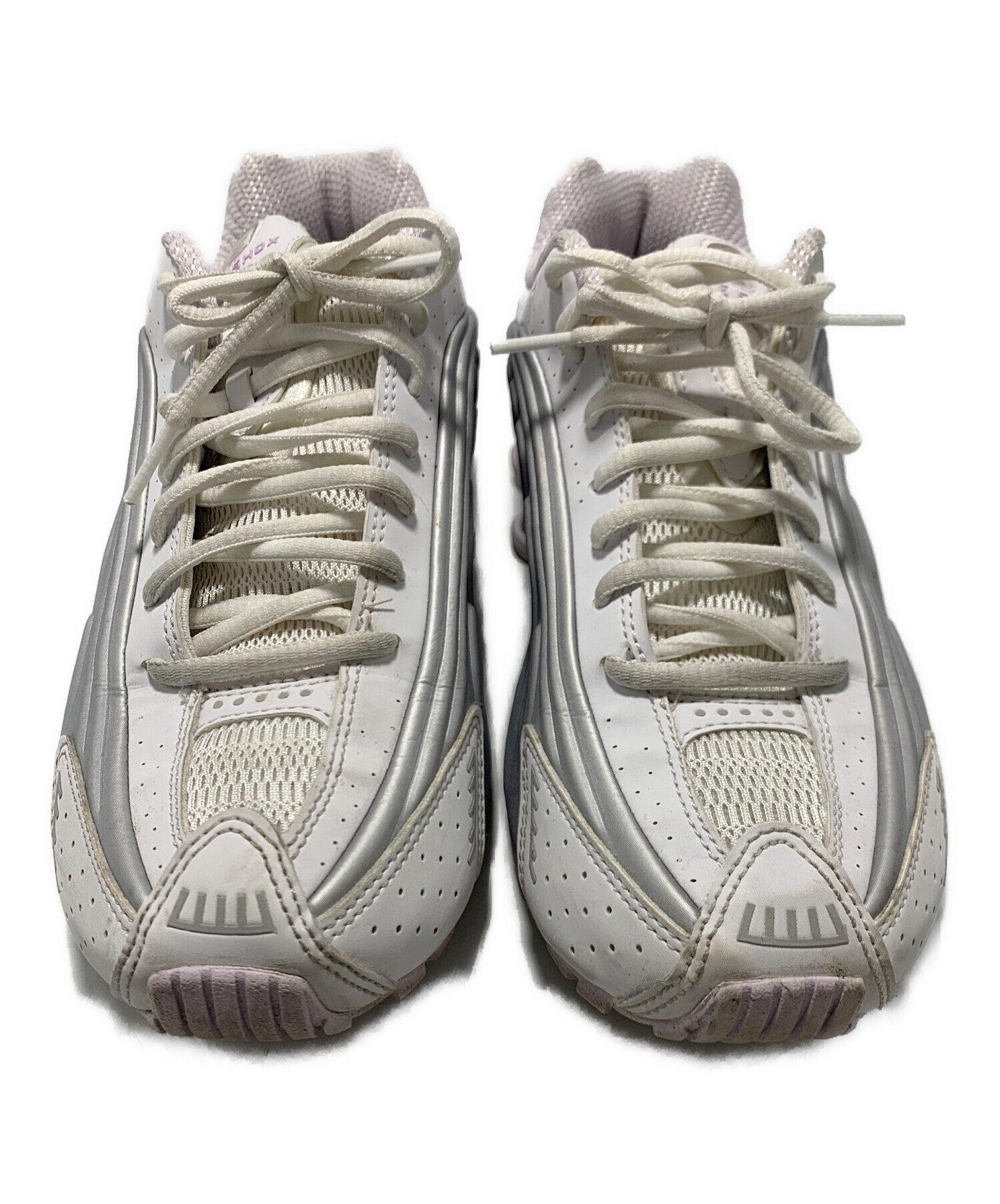 NIKE (ナイキ) スニーカー ホワイト×シルバー サイズ:25cm NIKE ナイキ 