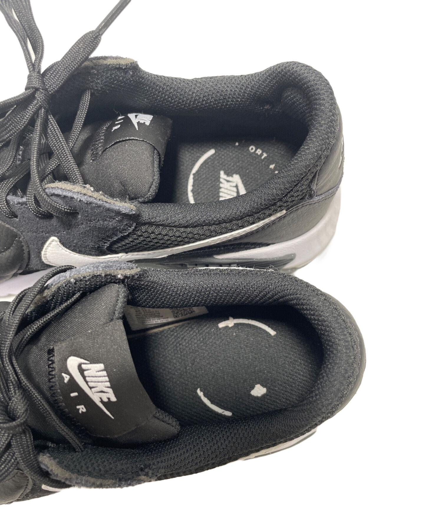 中古・古着通販】NIKE (ナイキ) スニーカー ブラック×ホワイト サイズ