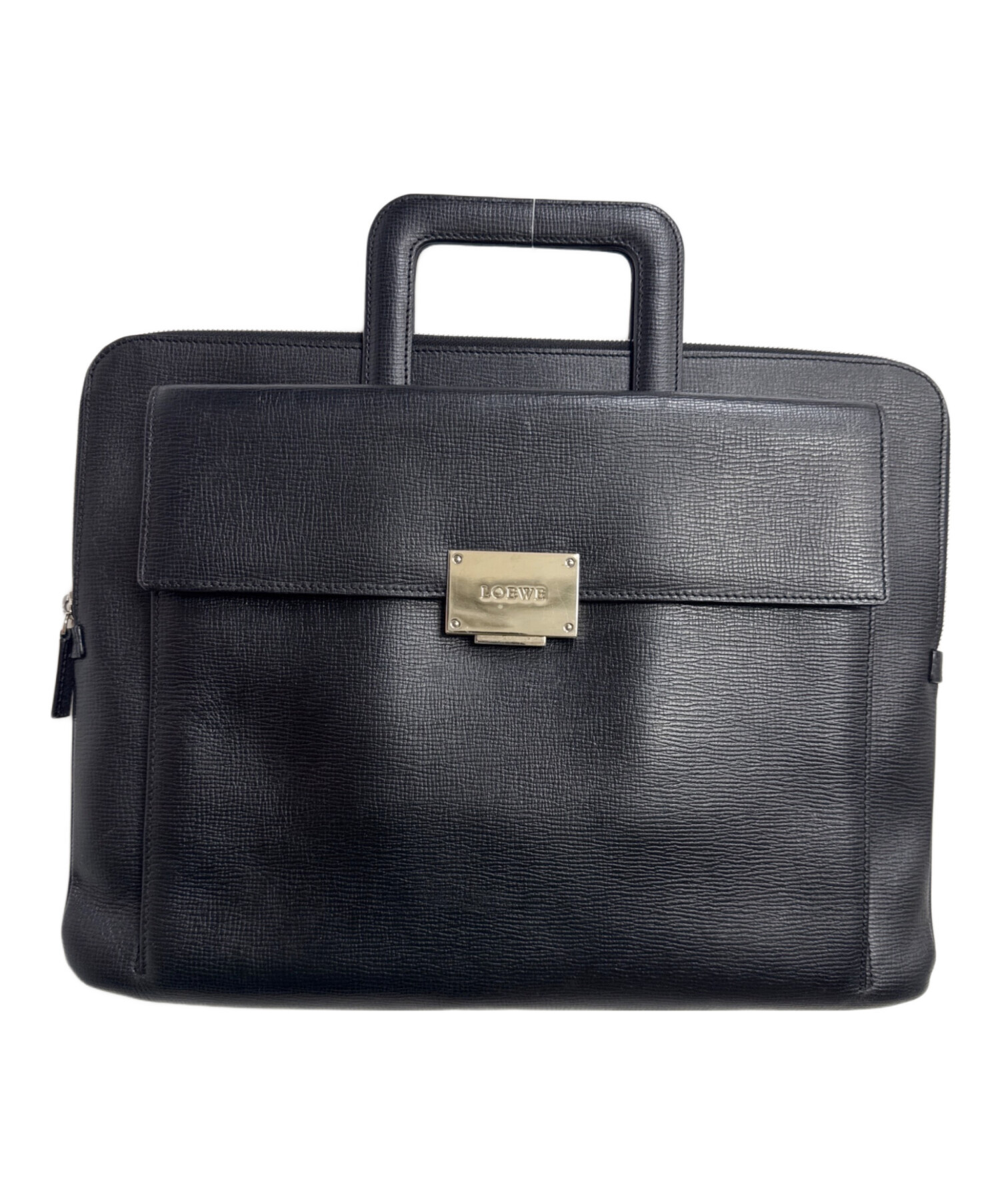 中古・古着通販】LOEWE (ロエベ) ビジネスバッグ ブラック｜ブランド