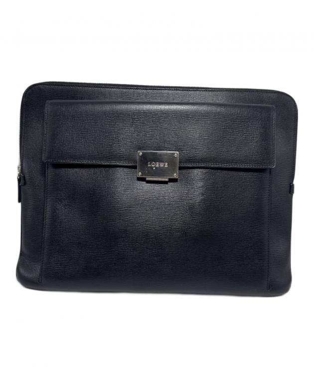 中古・古着通販】LOEWE (ロエベ) ビジネスバッグ ブラック｜ブランド