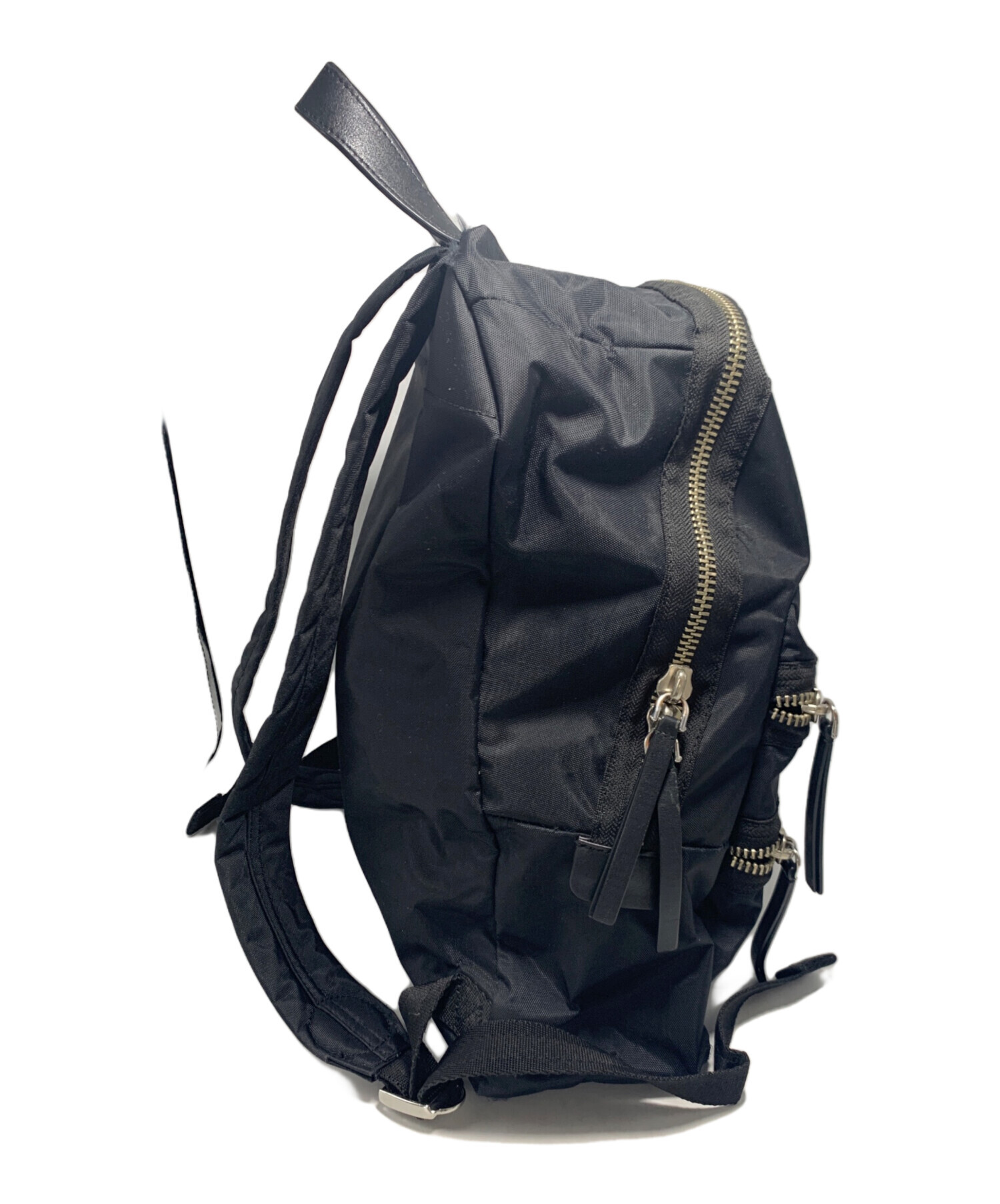 MARC JACOBS ブラックレザーリュック【新品】【未使用】【良品】 中古・古着通販】Marc by Marc Jacobs (マークバイマークジェイコブス