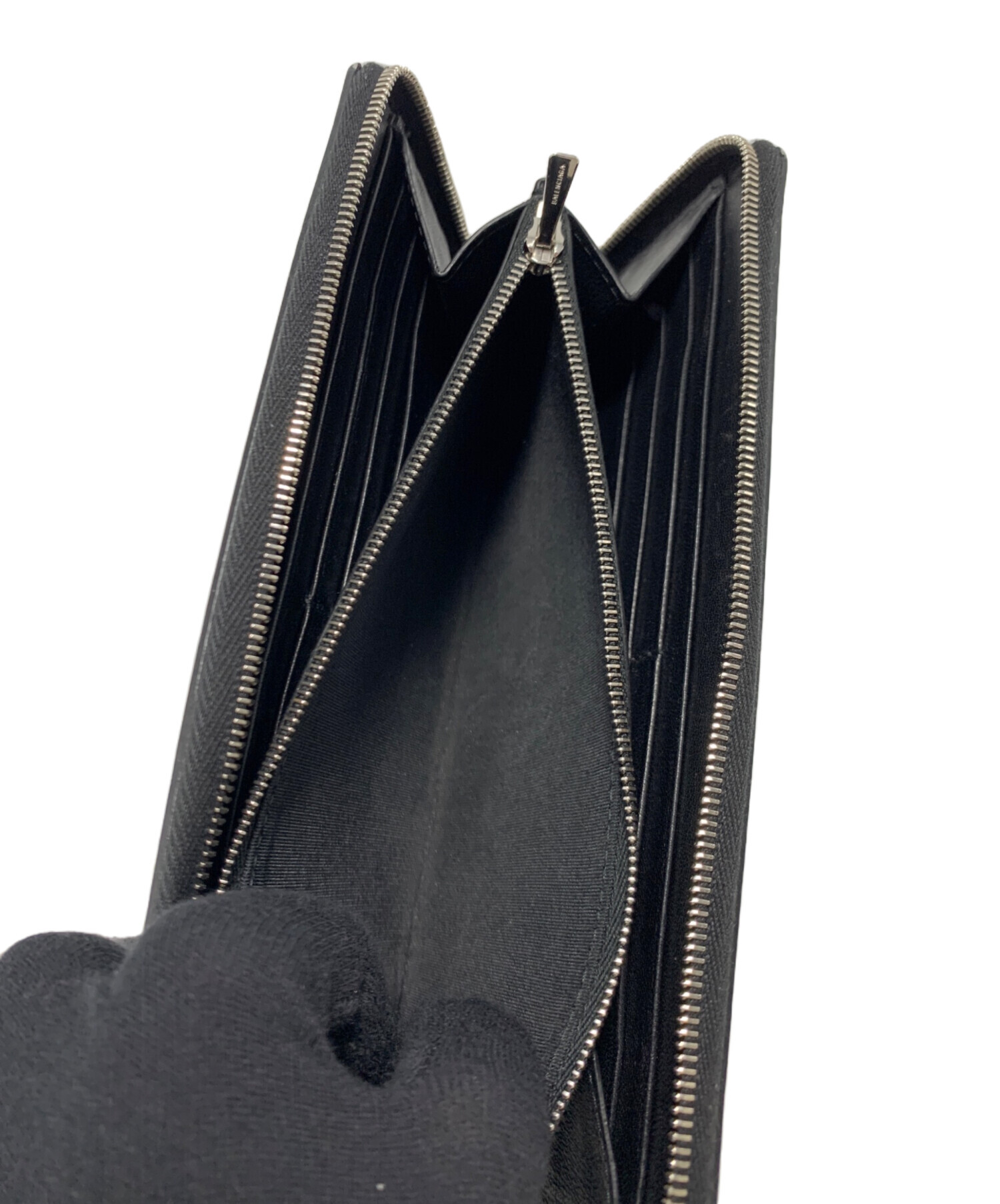 正規品　鑑定済み　バレンシアガ　長財布　ブラック　保存袋有り 中古・古着通販】BALENCIAGA (バレンシアガ) 長財布 ブラック
