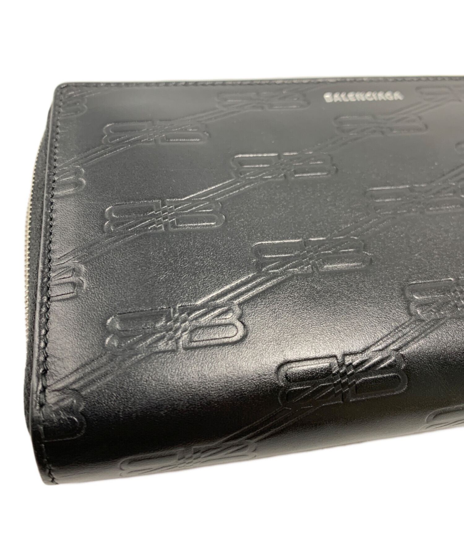 バレンシアガ BALENCIAGA 長財布 レザー ブラック ユニセックス 送料無料【中古】 r11116k BALENCIAGA - バレンシアガ BALENCIAGA 長財布 レザー ブラック ユニ