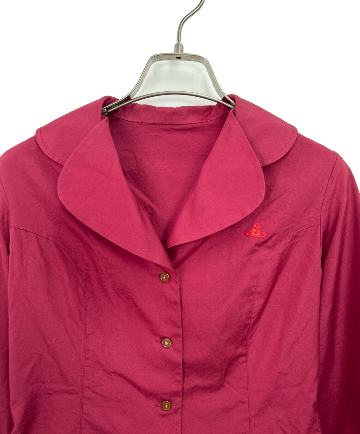 Vivienne Westwood ヴィヴィアンウエストウッド 357-01-85017 RED LABEL レッド レーベル ボウタイ リボン ウール混 チェック 長袖 変形 ブラウス 【中古】 ヴィヴィアン・ウエストウッド レッドレーベル」がキッズコレクション
