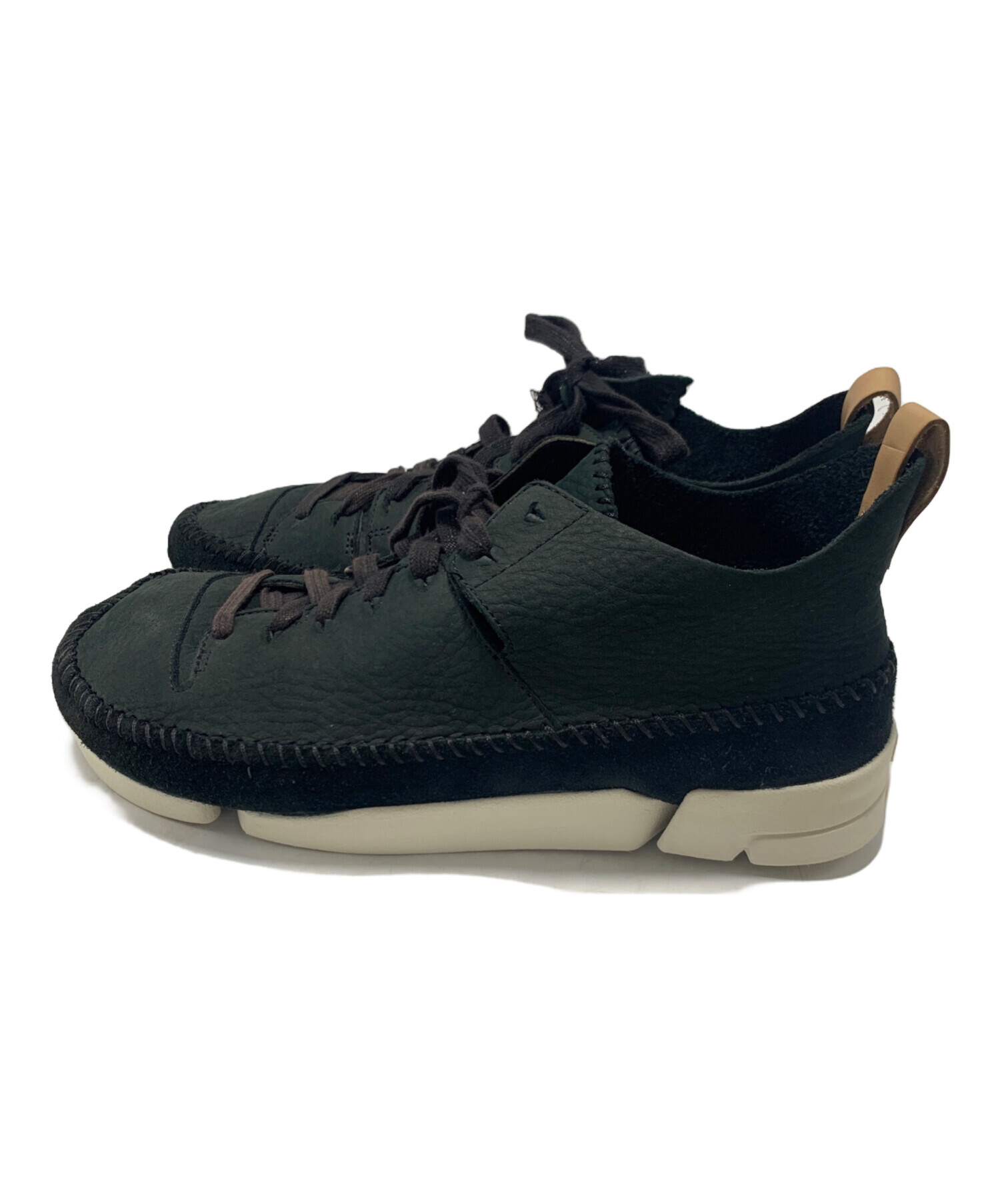中古・古着通販】CLARKS (クラークス) スニーカー ブラック×ホワイト 