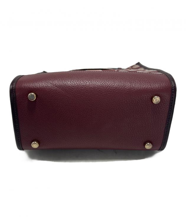 【未使用】COACH　コーチ　2way パッチワーク柄　ボルドーS　約80％引き 中古・古着通販】COACH (コーチ) 2WAYショルダーバッグ ボルドー
