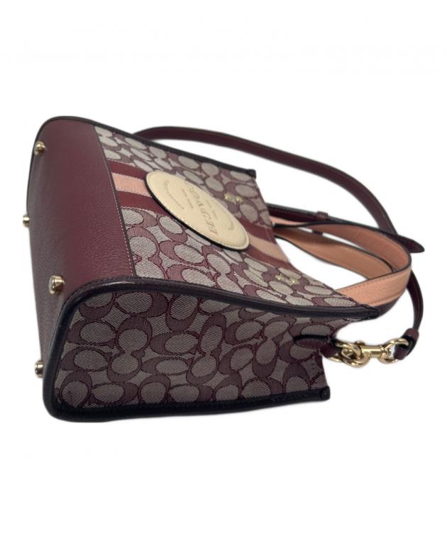 中古・古着通販】COACH (コーチ) 2WAYショルダーバッグ ボルドー